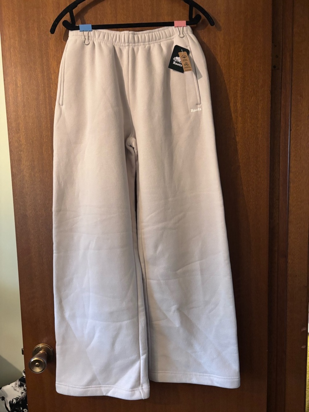 Roots Cream Cloud Wide Leg Sweatpants